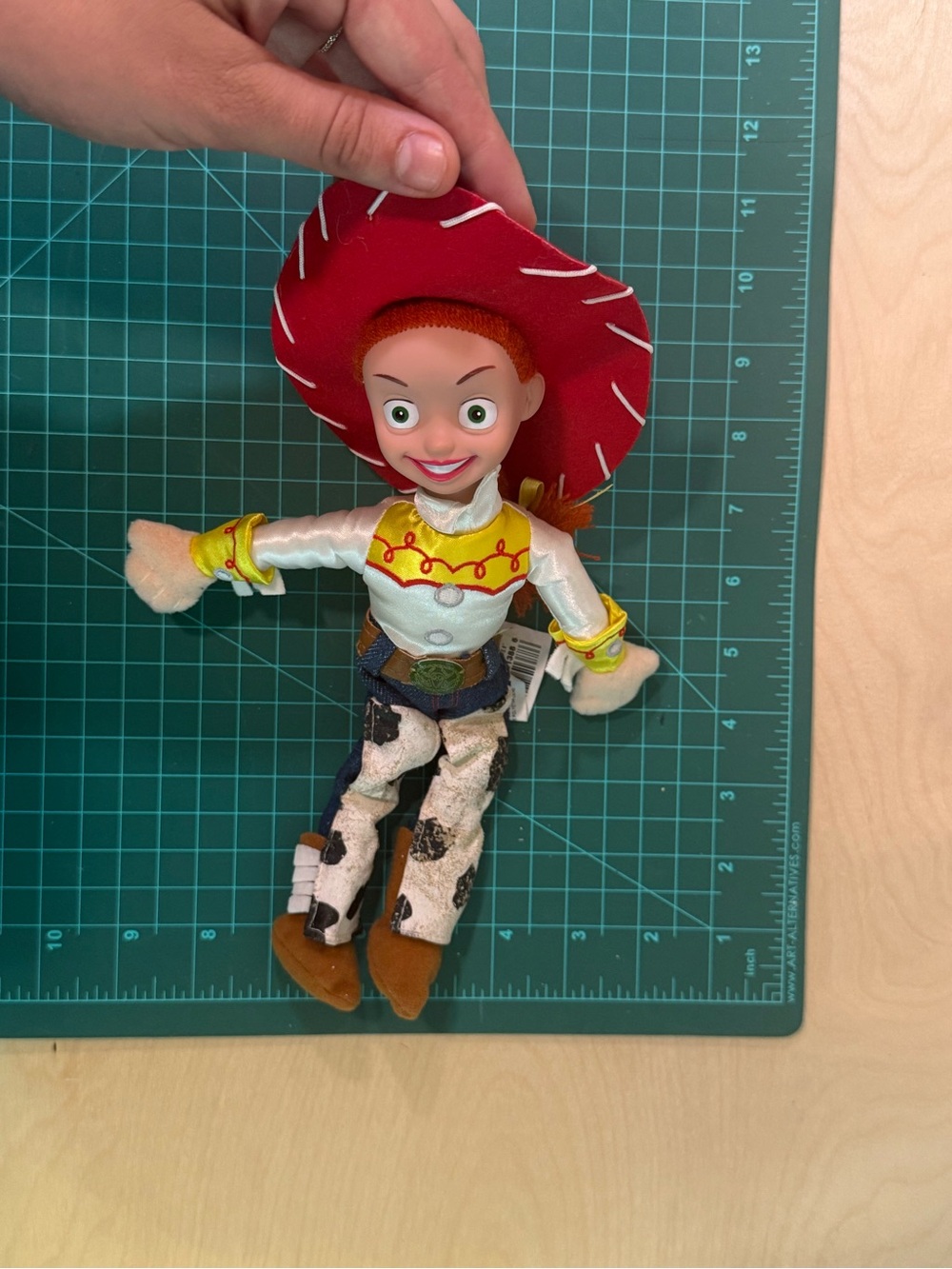 Disney Jessie Cowgirl Plush Doll with Red Hat and Yellow Accents